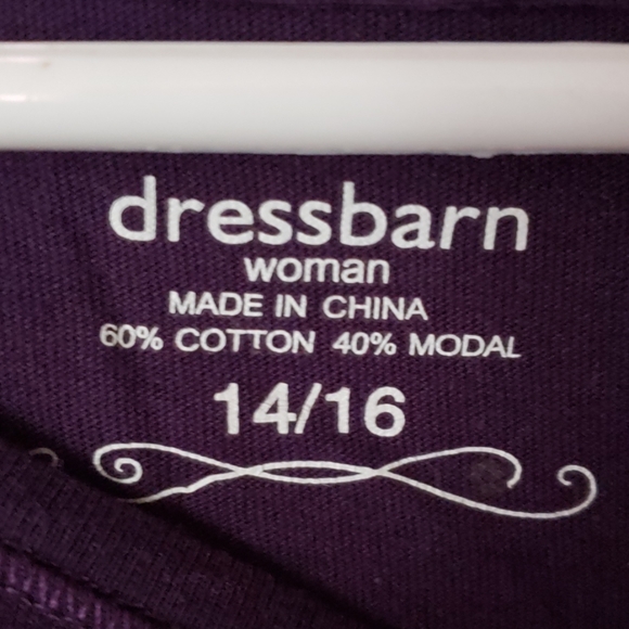 Long Sleeved Purple Tee - Picture 2 of 2